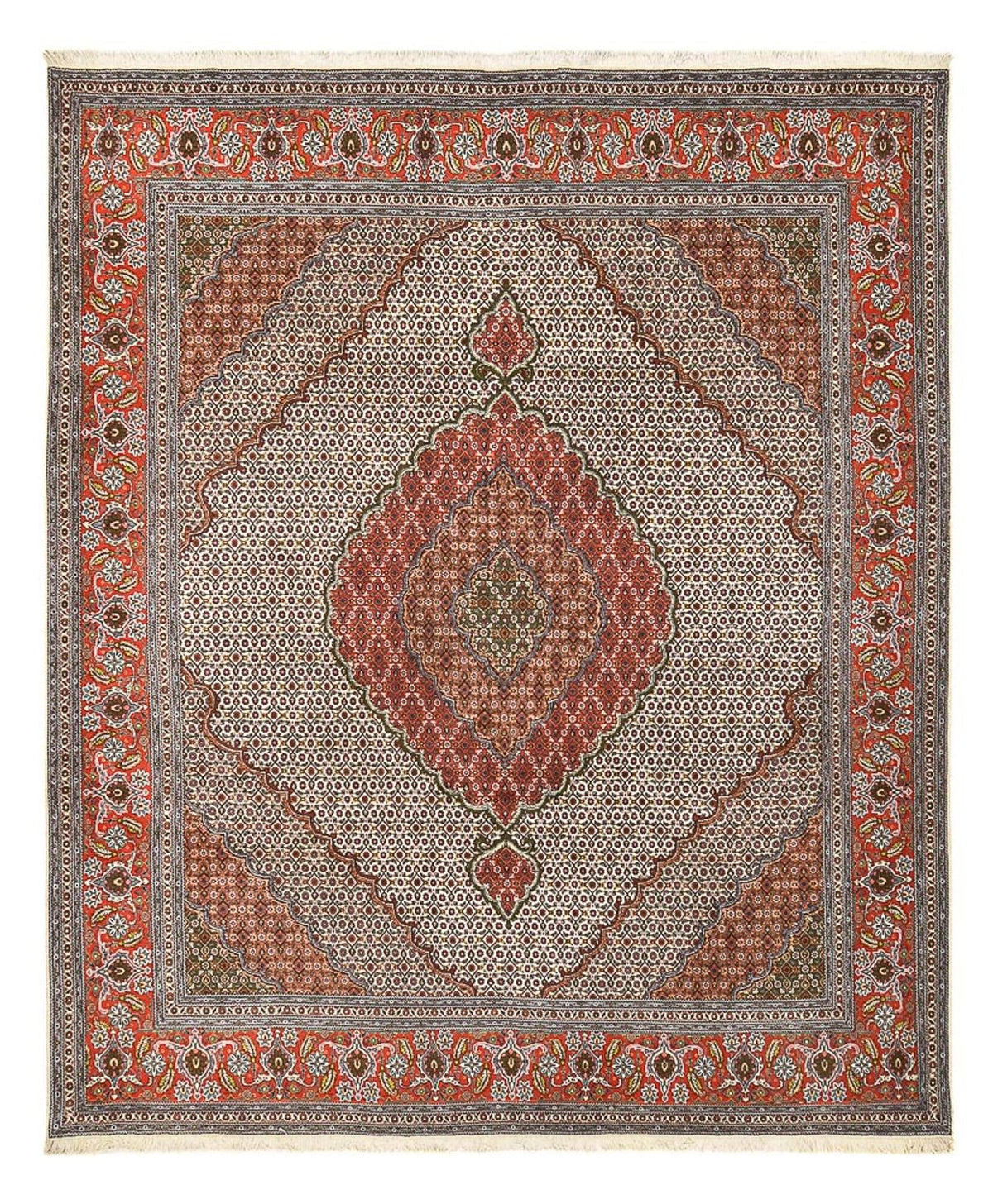 Tappeto Persero - Tabriz - Reale - 310 x 258 cm - ruggine