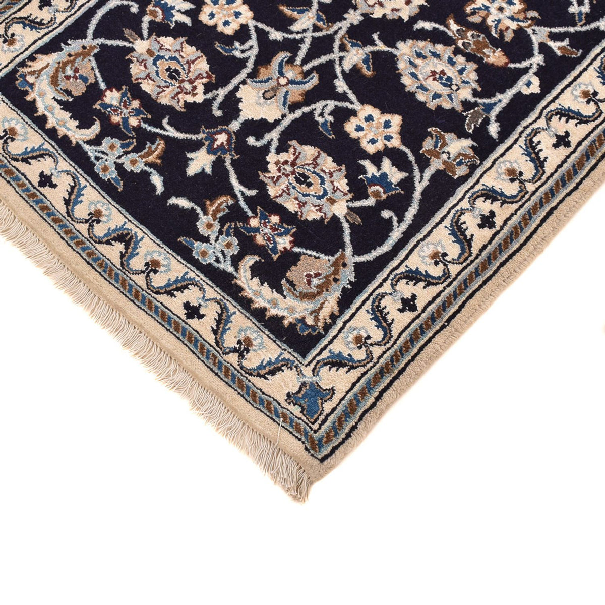 Tappeto corsia Tappeto Persero - Nain - Reale - 186 x 65 cm - blu scuro