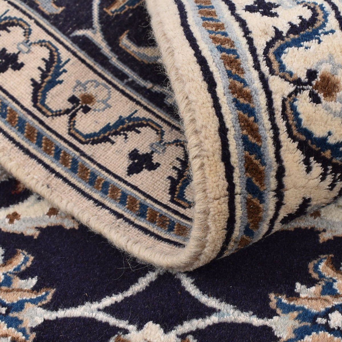 Tappeto corsia Tappeto Persero - Nain - Reale - 186 x 65 cm - blu scuro