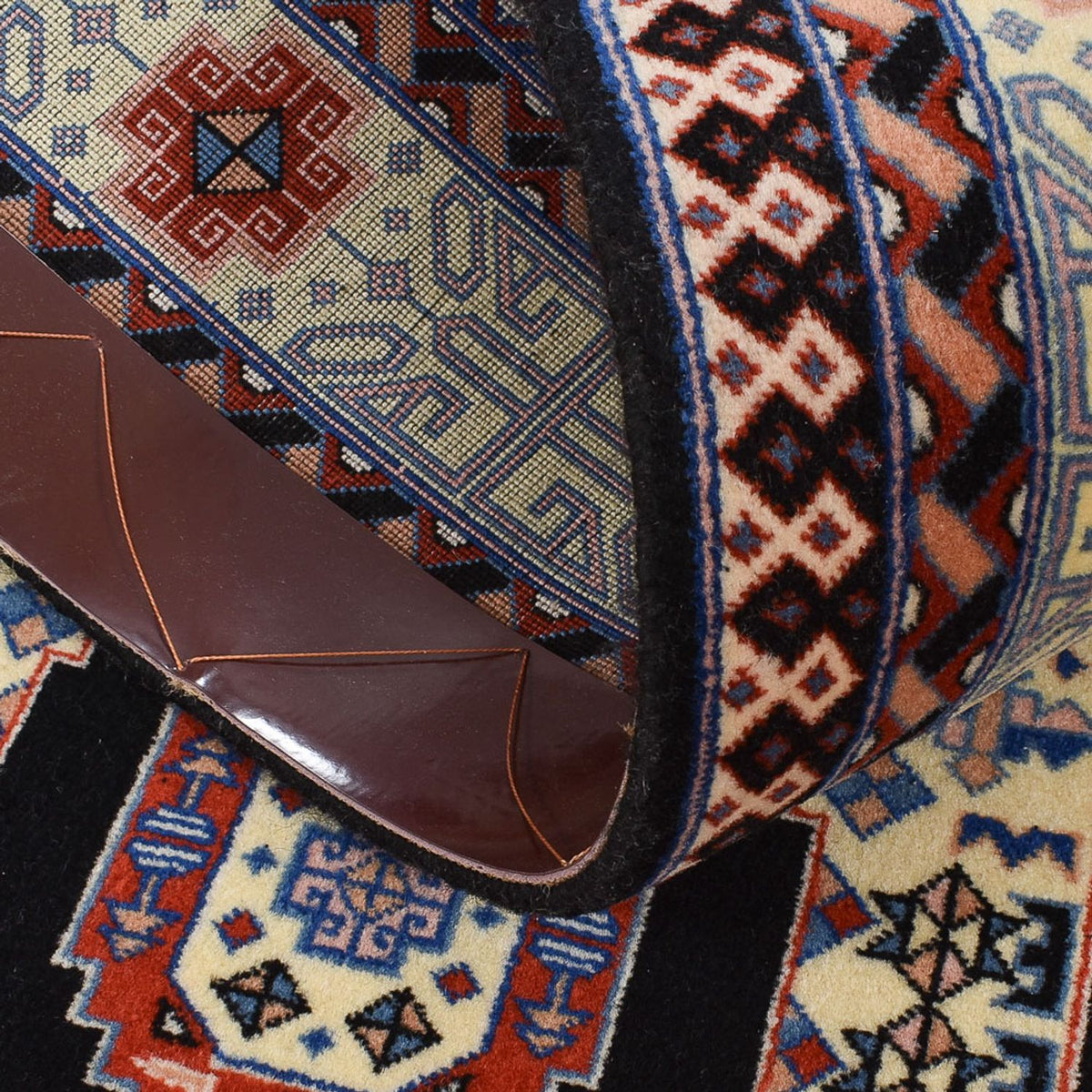 Tappeto corsia Tappeto Persero - Tabriz - Premio - 305 x 75 cm - blu scuro