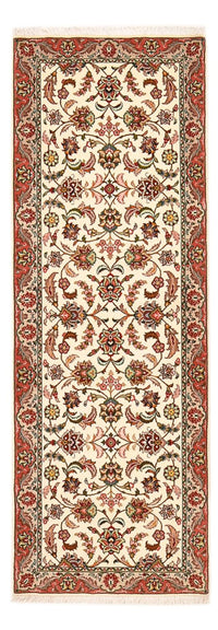 Tappeto corsia Tappeto Persero - Tabriz - Reale - 202 x 71 cm - crema