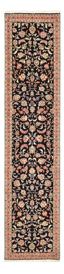 Tappeto corsia Tappeto Persero - Tabriz - Premio - 290 x 69 cm - blu scuro