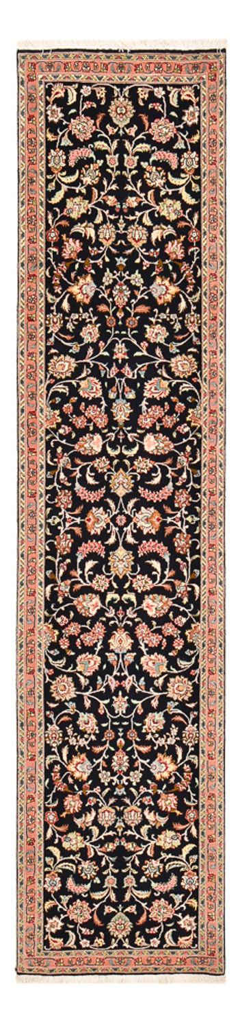 Tappeto corsia Tappeto Persero - Tabriz - Premio - 290 x 69 cm - blu scuro