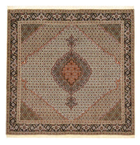 Tappeto Persero - Tabriz - Reale quadrato  - 203 x 198 cm - marrone chiaro