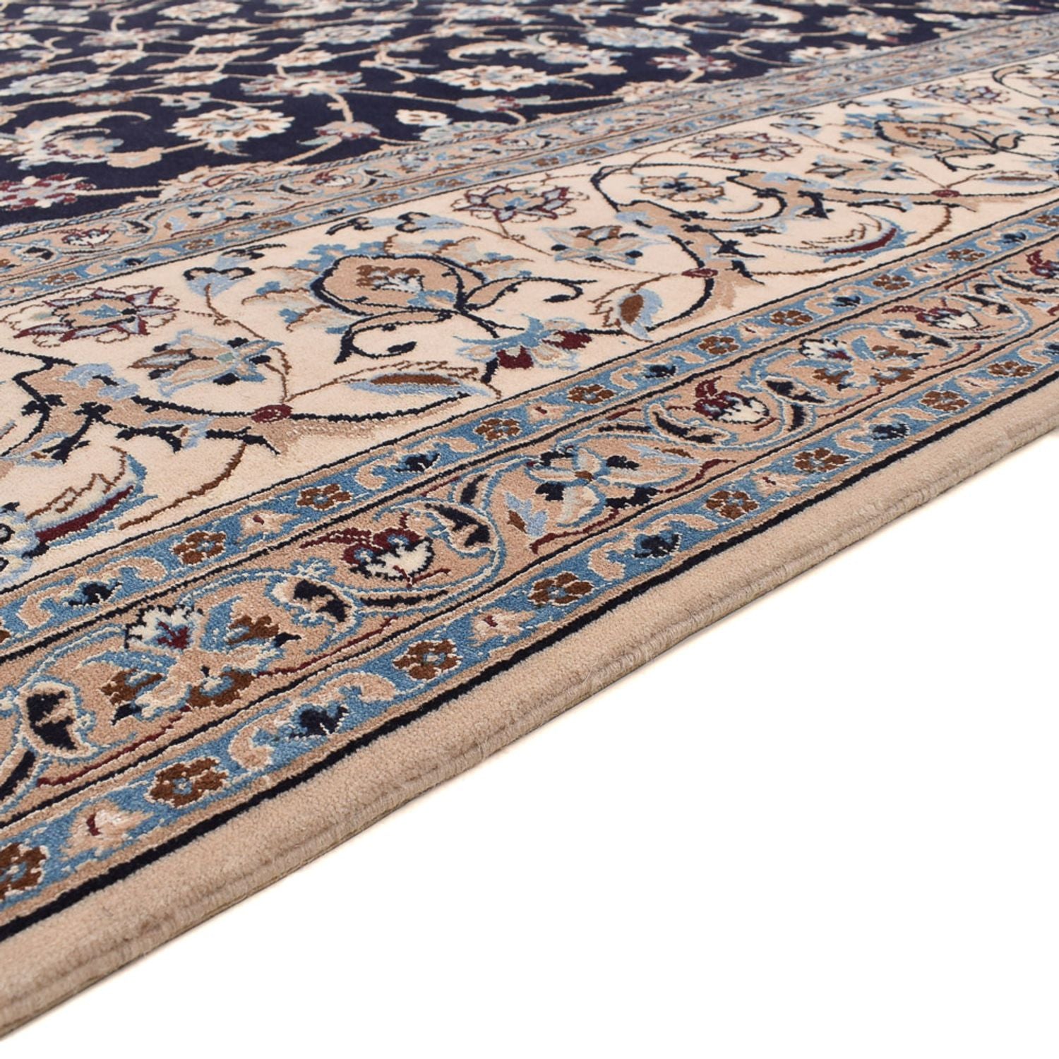 Tappeto Persero - Nain - Premio - 342 x 258 cm - blu scuro