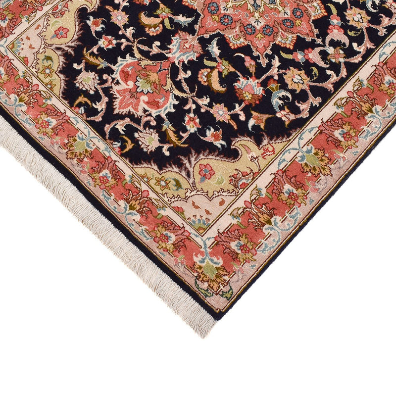 Tappeto corsia Tappeto Persero - Tabriz - Premio - 308 x 74 cm - blu scuro