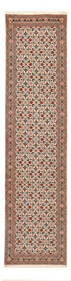 Tappeto corsia Tappeto Persero - Tabriz - Reale - 304 x 74 cm - marrone chiaro