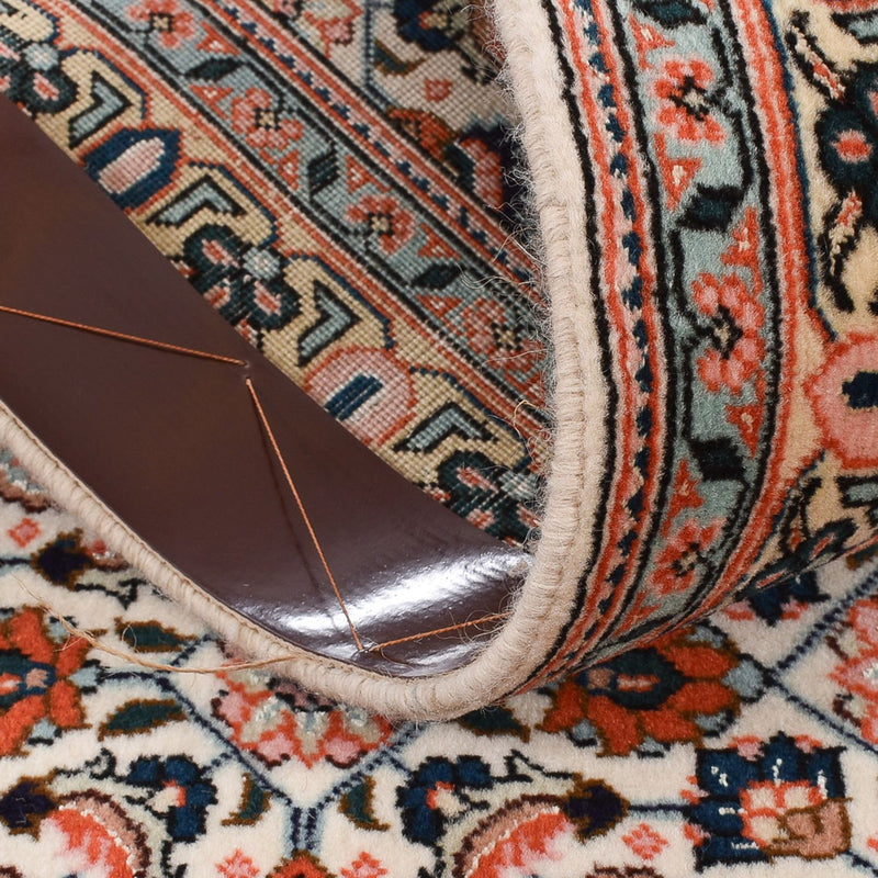Tappeto corsia Tappeto Persero - Tabriz - Reale - 304 x 74 cm - marrone chiaro