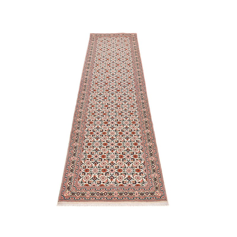 Tappeto corsia Tappeto Persero - Tabriz - Reale - 304 x 74 cm - marrone chiaro
