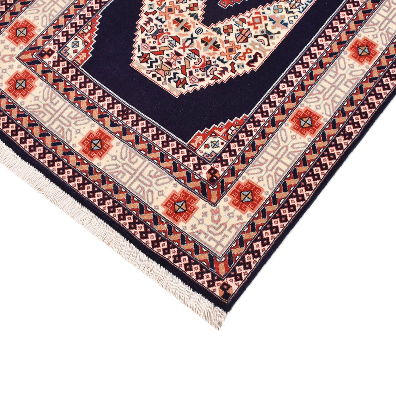 Tappeto corsia Tappeto Persero - Tabriz - Premio - 186 x 72 cm - blu scuro