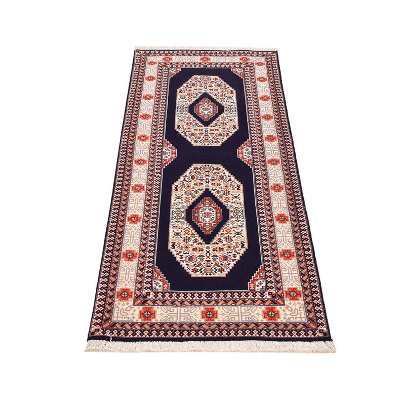 Tappeto corsia Tappeto Persero - Tabriz - Premio - 186 x 72 cm - blu scuro