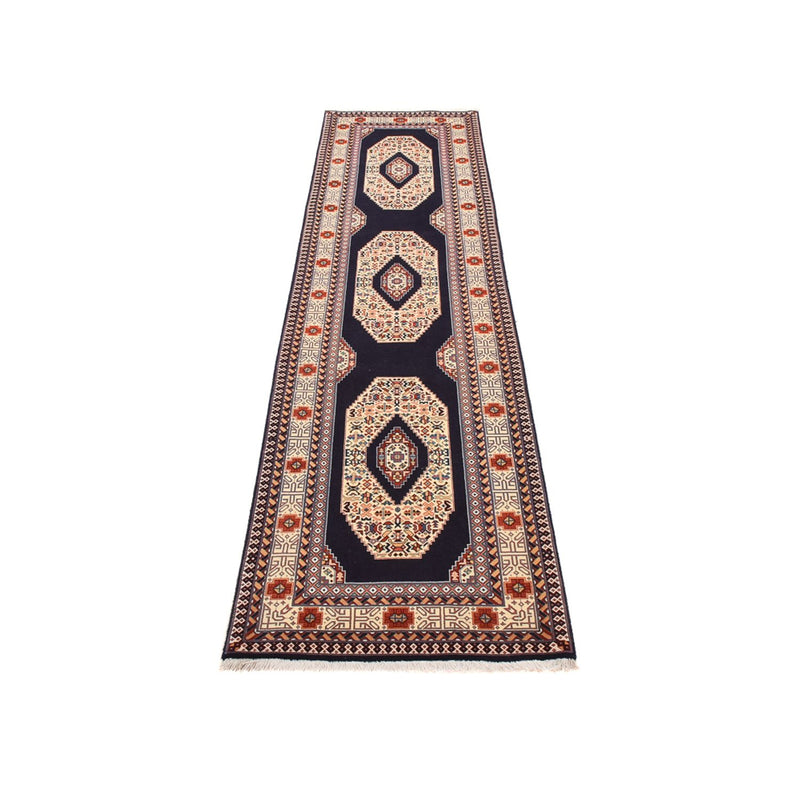 Tappeto corsia Tappeto Persero - Tabriz - Premio - 300 x 73 cm - blu scuro