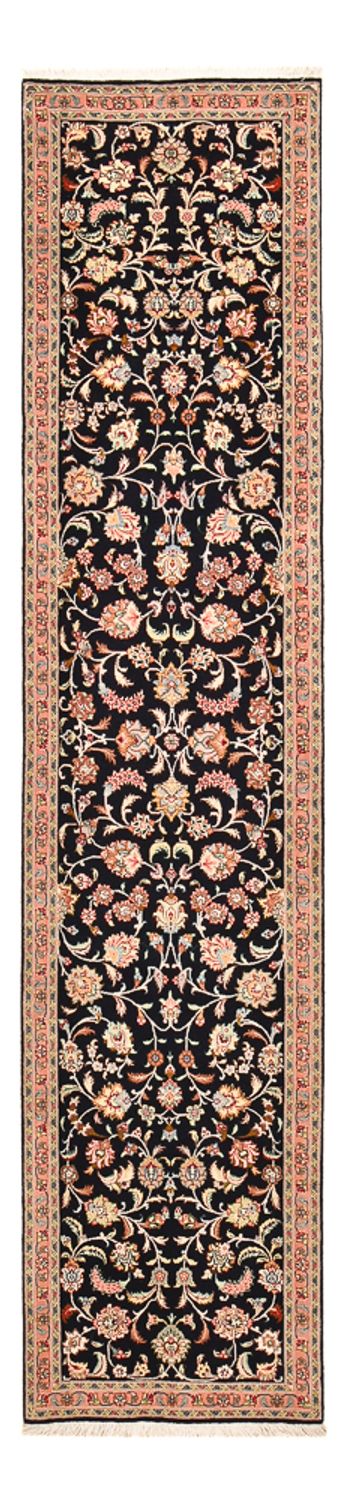 Tappeto corsia Tappeto Persero - Tabriz - Premio - 300 x 67 cm - blu scuro