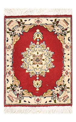 Tappeto Persero - Tabriz - Premio - 40 x 30 cm - rosso
