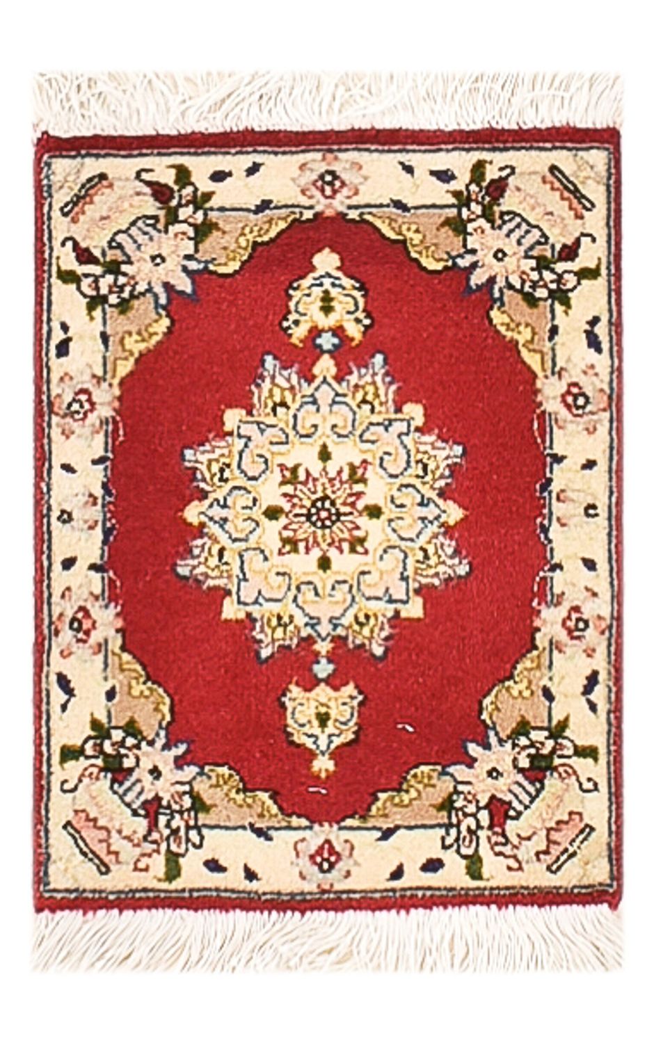Tappeto Persero - Tabriz - Premio - 40 x 30 cm - rosso