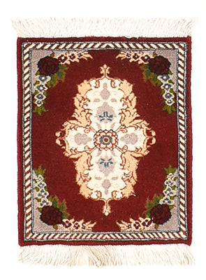 Tappeto Persero - Tabriz - Premio - 40 x 30 cm - rosso scuro