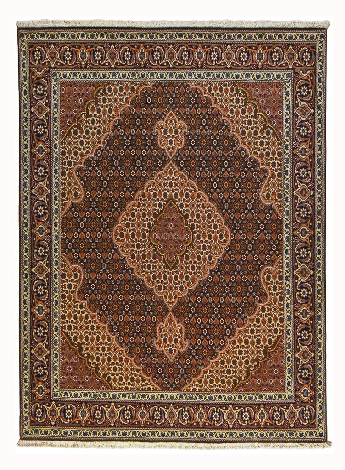 Tappeto Persero - Tabriz - Reale - 202 x 152 cm - marrone