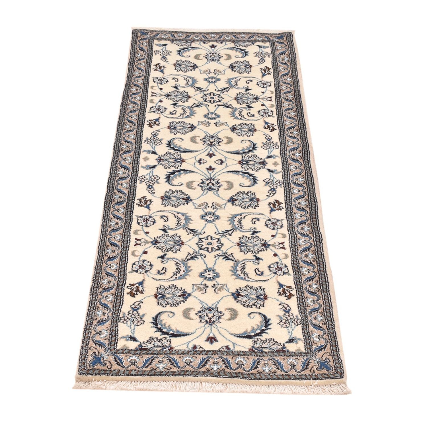 Tappeto corsia Tappeto Persero - Nain - Reale - 185 x 61 cm - crema