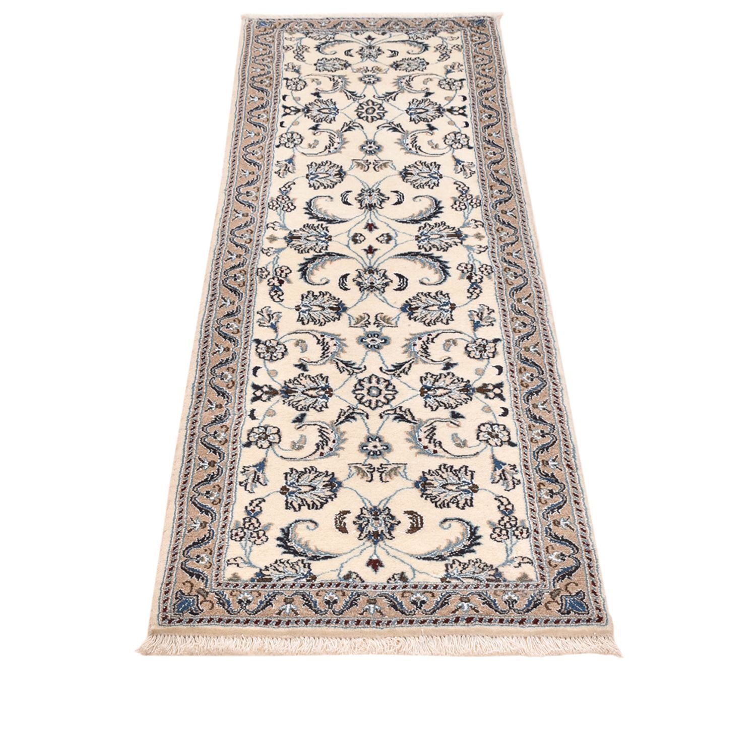 Tappeto corsia Tappeto Persero - Nain - Reale - 198 x 59 cm - crema