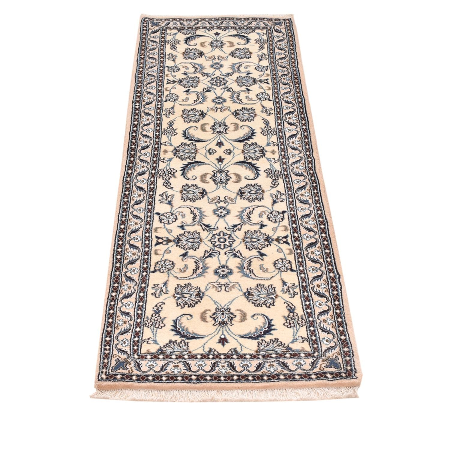 Tappeto corsia Tappeto Persero - Nain - Reale - 195 x 57 cm - crema