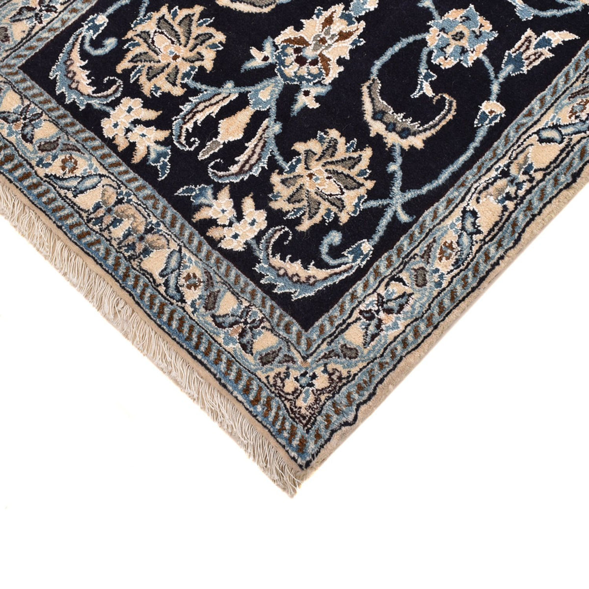 Tappeto corsia Tappeto Persero - Nain - Reale - 203 x 62 cm - blu scuro