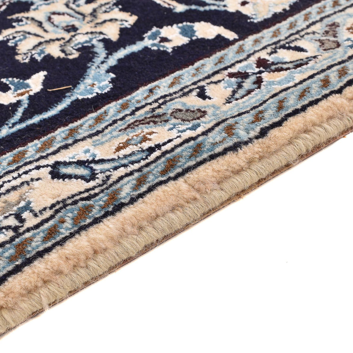 Tappeto corsia Tappeto Persero - Nain - Reale - 203 x 62 cm - blu scuro