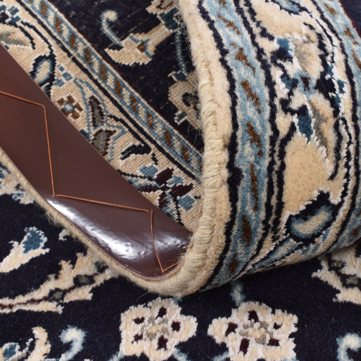 Tappeto corsia Tappeto Persero - Nain - Reale - 203 x 62 cm - blu scuro