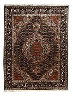 Tappeto Persero - Tabriz - Reale - 205 x 153 cm - marrone scuro