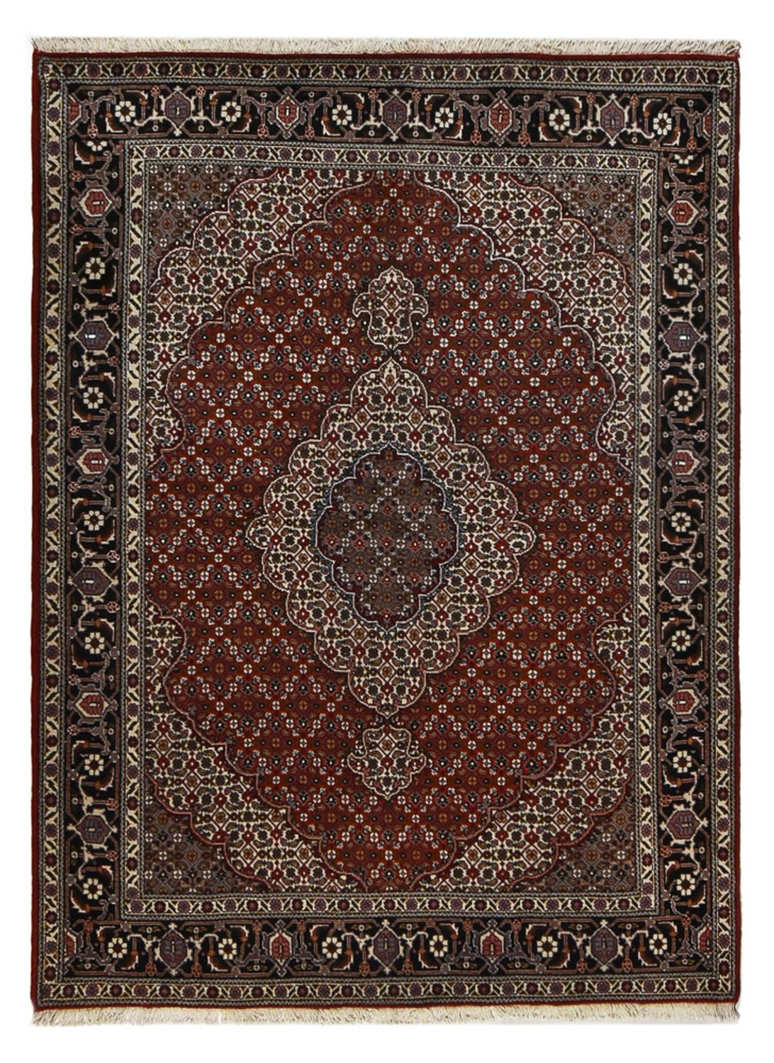 Tappeto Persero - Tabriz - Reale - 200 x 150 cm - rosso scuro