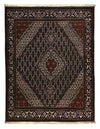 Tabriz - 40 Raj Tappeto 158x206cm - Tappeto persiano - Rettangolo / Antracite / 158 x 206 cm Rettangolo
