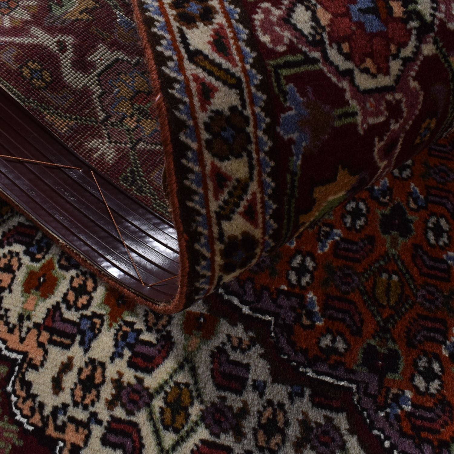 Tappeto Persero - Tabriz - Reale - 200 x 155 cm - rosso scuro