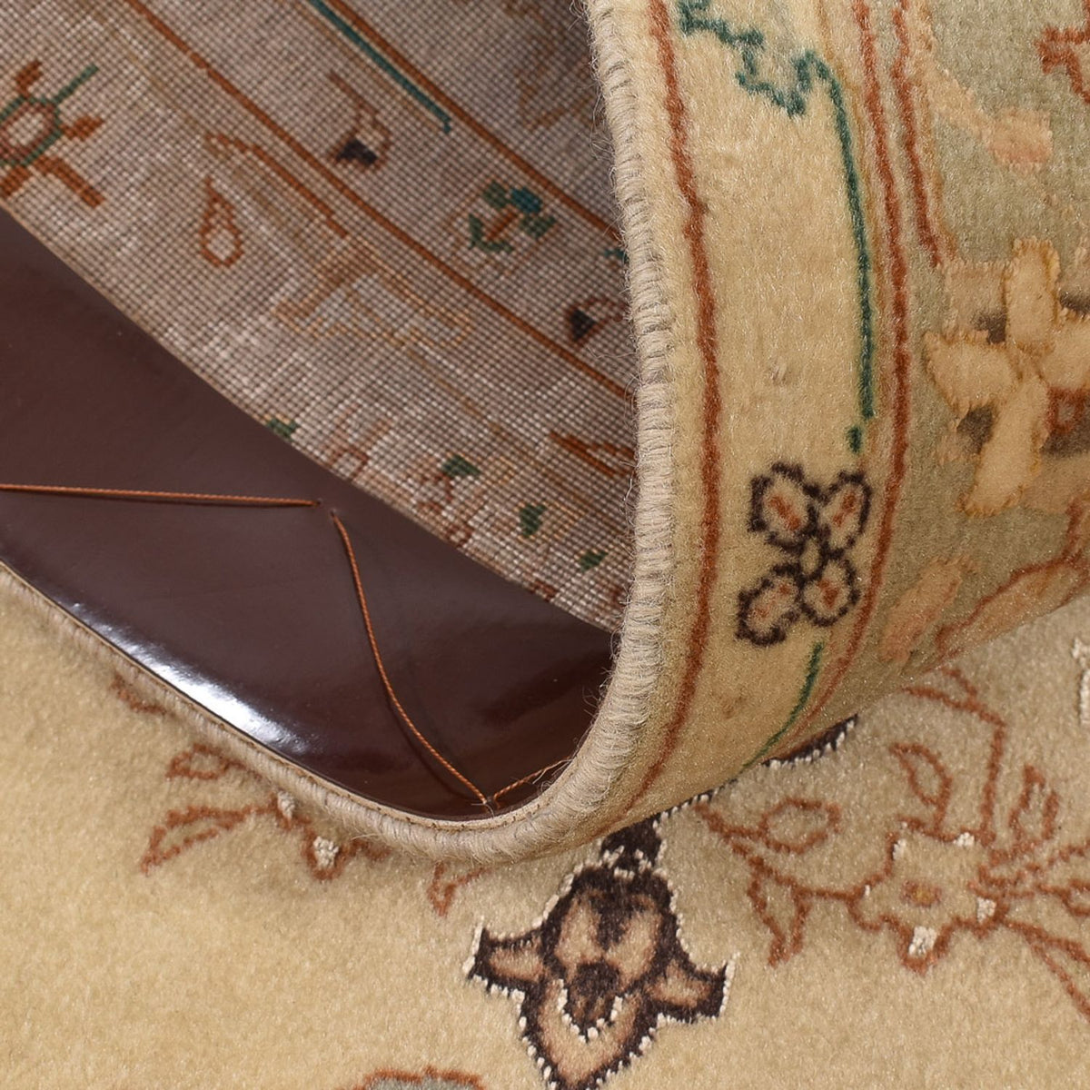 Tappeto corsia Tappeto Persero - Tabriz - Reale - 205 x 81 cm - beige