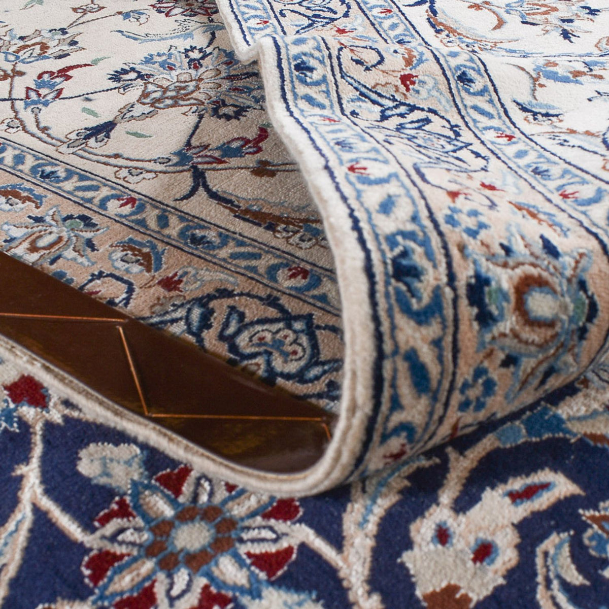 Tappeto Persero - Nain - Premio quadrato  - 342 x 340 cm - blu scuro