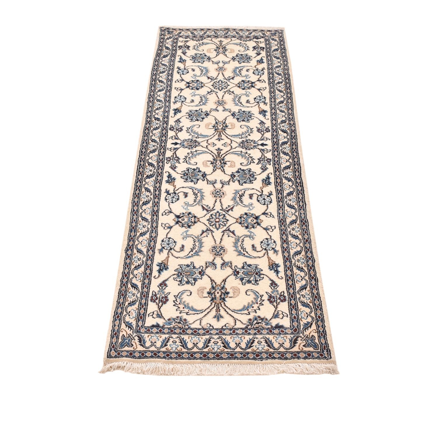 Tappeto corsia Tappeto Persero - Nain - Reale - 204 x 58 cm - crema