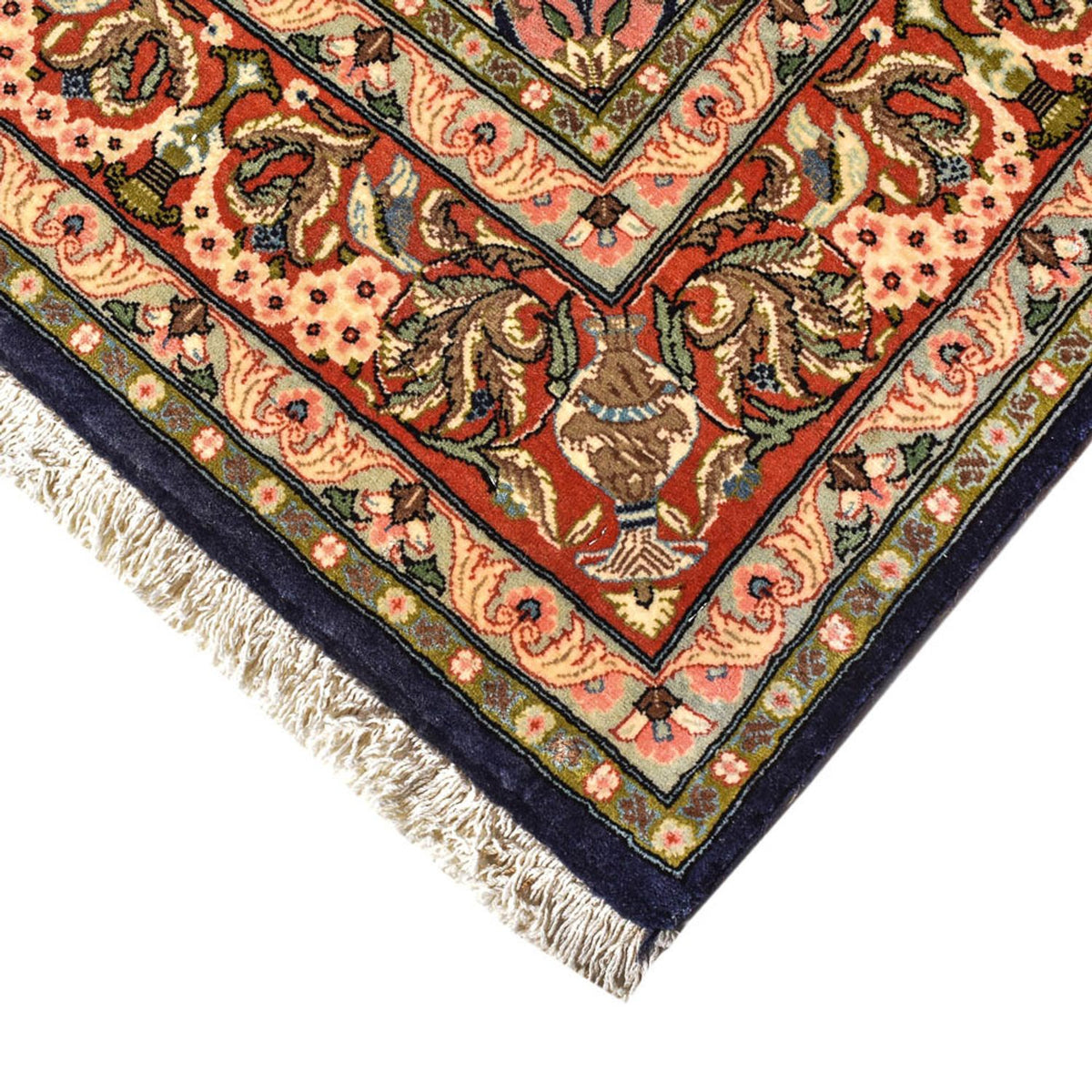 Tappeto Persero - Ghom - Reale - 194 x 137 cm - blu scuro