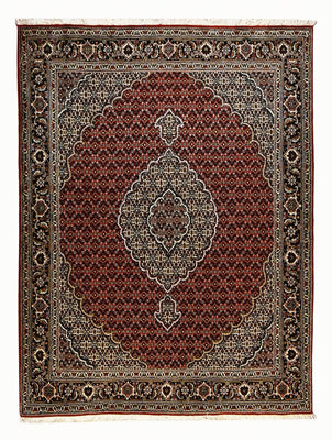 Tappeto Persero - Tabriz - Reale - 202 x 154 cm - rosso scuro