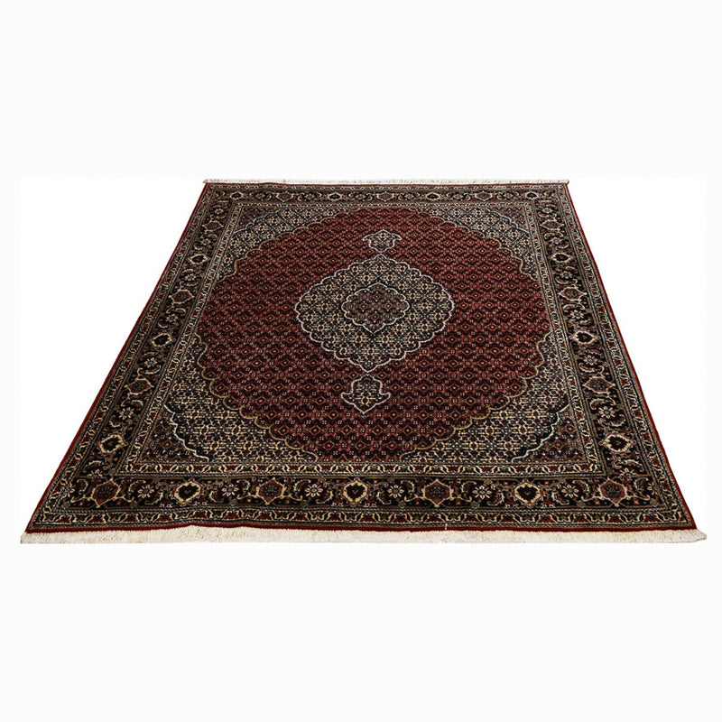 Tappeto Persero - Tabriz - Reale - 202 x 154 cm - rosso scuro