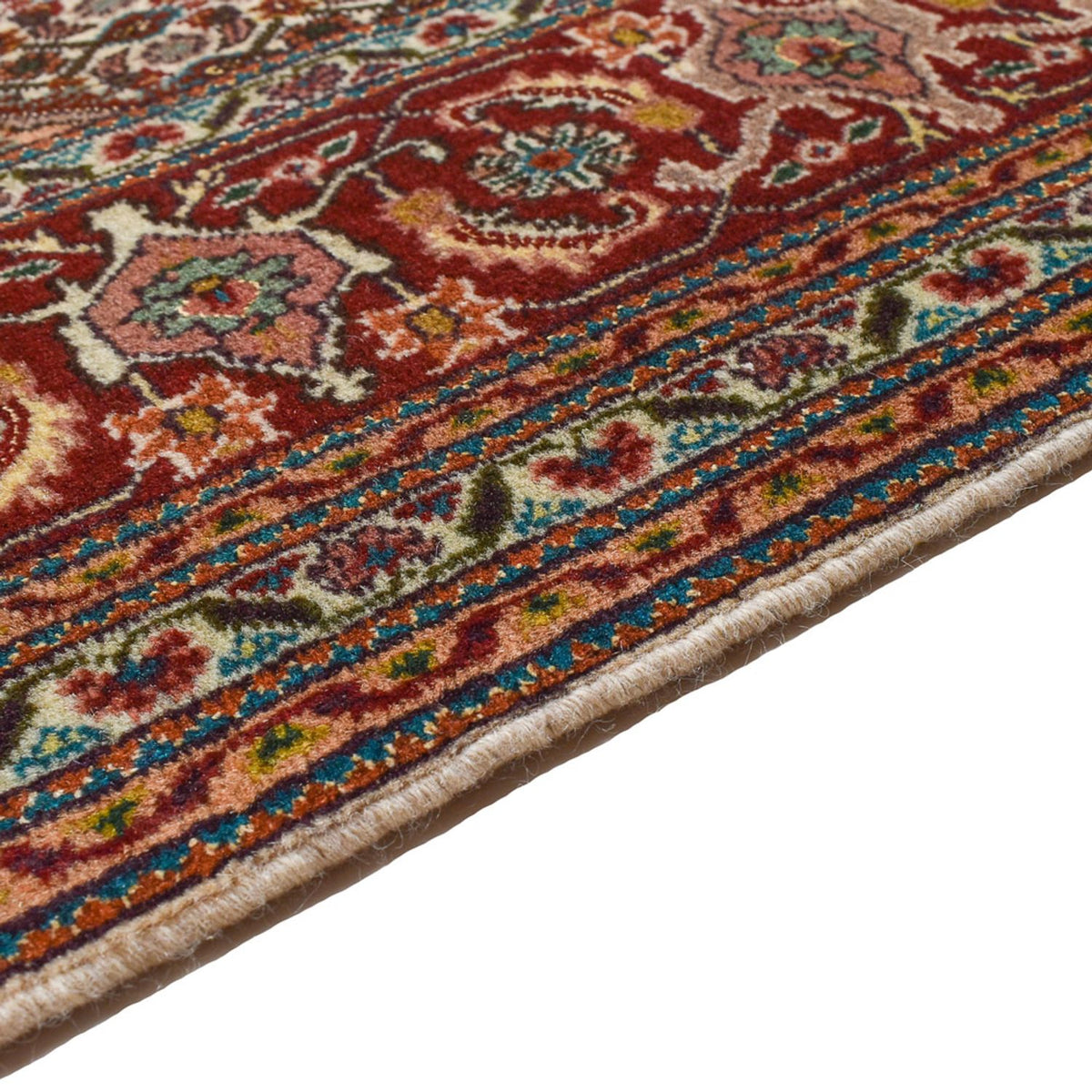Tappeto Persero - Tabriz - Reale - 198 x 156 cm - marrone scuro