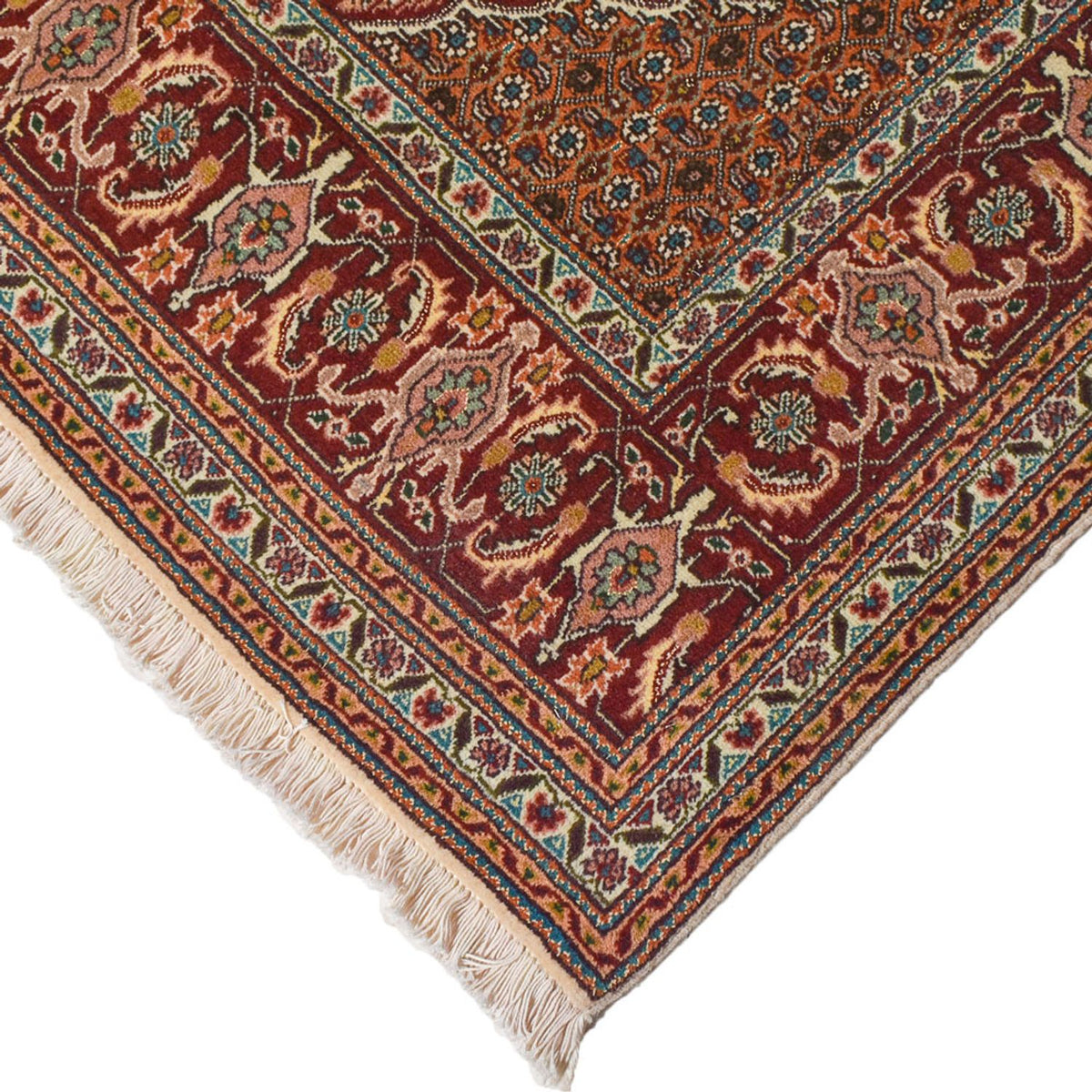Tappeto Persero - Tabriz - Reale - 198 x 156 cm - marrone scuro