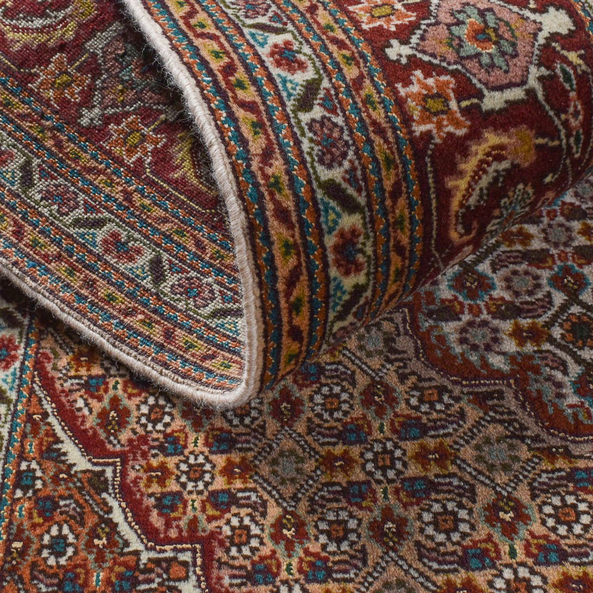 Tappeto Persero - Tabriz - Reale - 198 x 156 cm - marrone scuro
