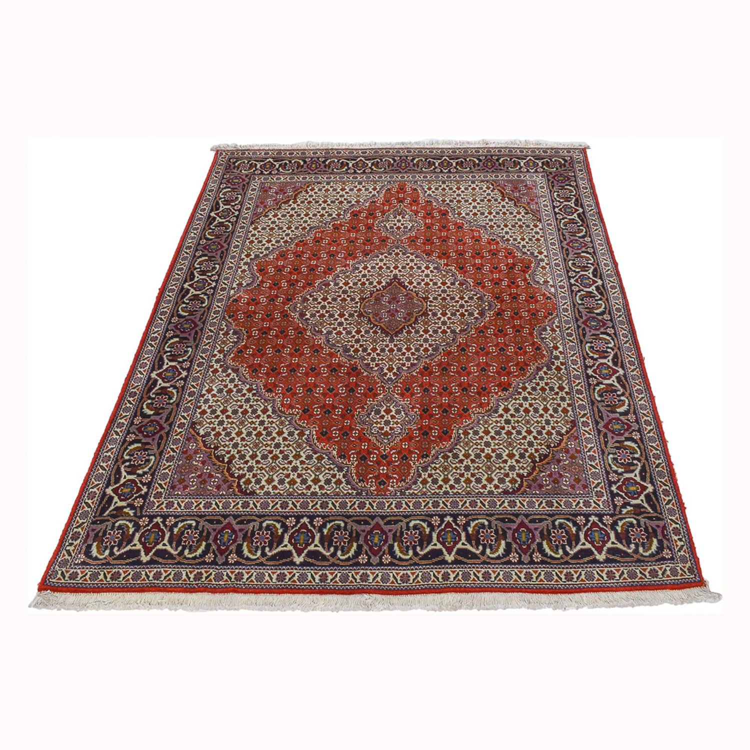 Tappeto Persero - Tabriz - Reale - 201 x 151 cm - rosso