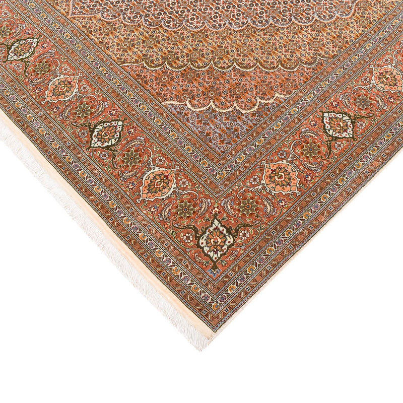 Tappeto corsia Tappeto Persero - Tabriz - Reale - 403 x 200 cm - marrone chiaro