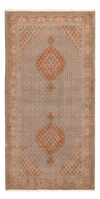 Tappeto corsia Tappeto Persero - Tabriz - Reale - 408 x 201 cm - marrone chiaro