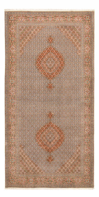 Tappeto corsia Tappeto Persero - Tabriz - Reale - 408 x 201 cm - marrone chiaro