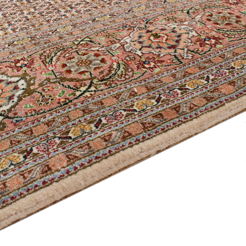 Tappeto corsia Tappeto Persero - Tabriz - Reale - 408 x 201 cm - marrone chiaro