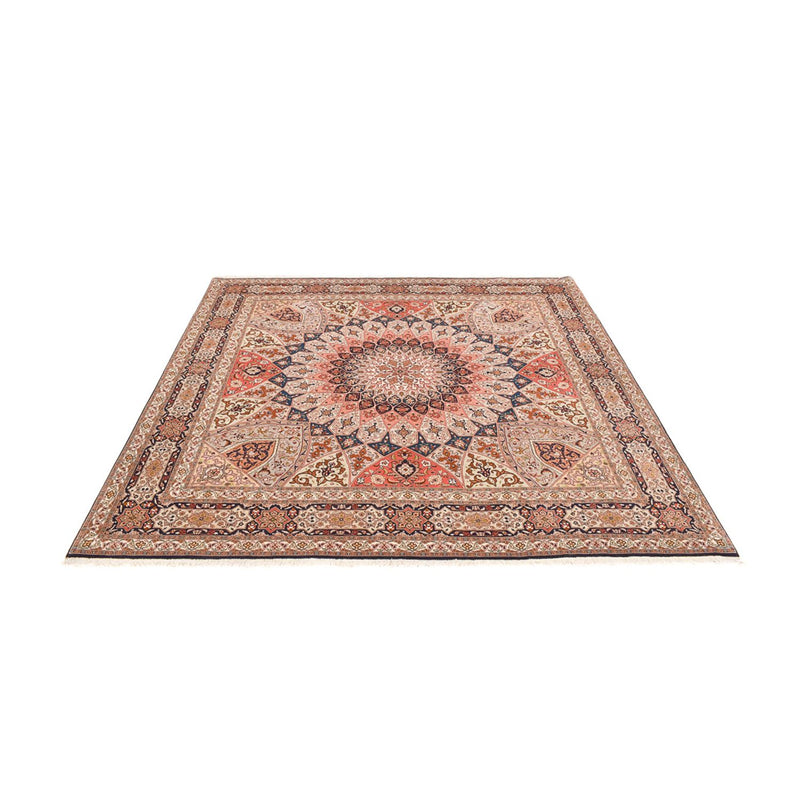 Tappeto Persero - Tabriz - Reale quadrato  - 252 x 248 cm - beige scuro