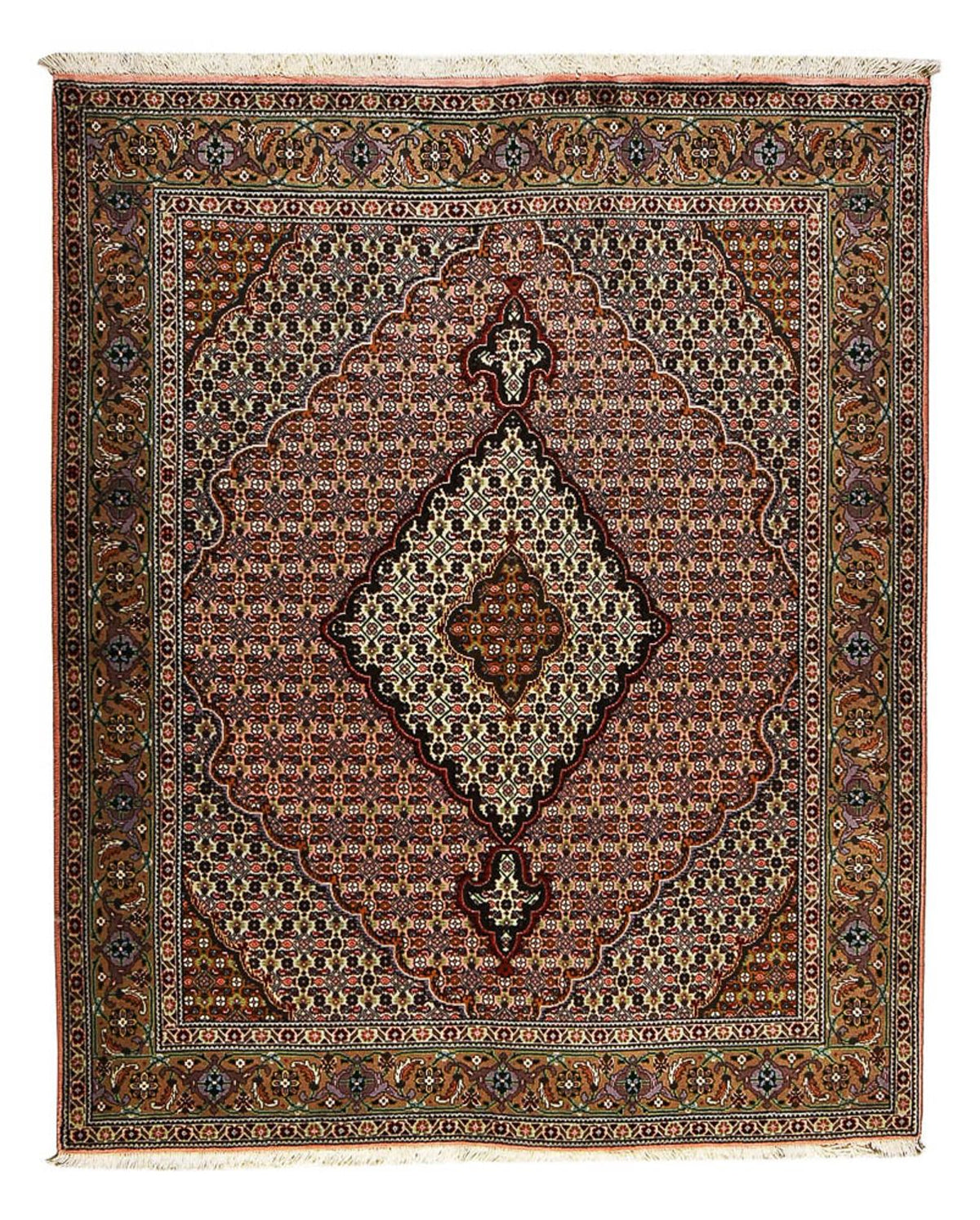 Tappeto Persero - Tabriz - Reale - 190 x 155 cm - rosso chiaro