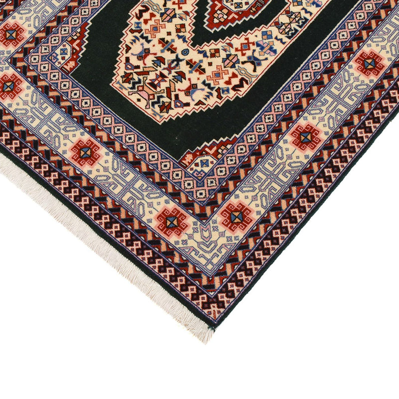 Tappeto corsia Tappeto Persero - Tabriz - Premio - 372 x 74 cm - blu scuro