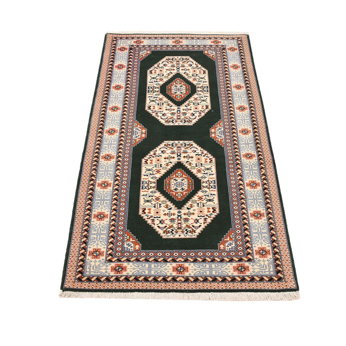 Tappeto corsia Tappeto Persero - Tabriz - Reale - 182 x 77 cm - blu scuro