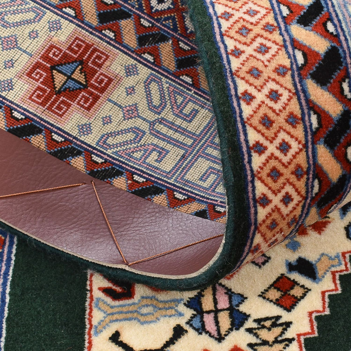 Tappeto corsia Tappeto Persero - Tabriz - Reale - 182 x 75 cm - blu scuro